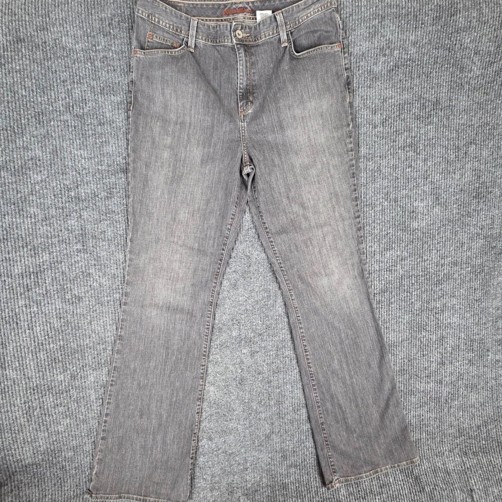 Eddie Bauer Mens Denim Jeans Gray‎ Bootcut Size 32X34